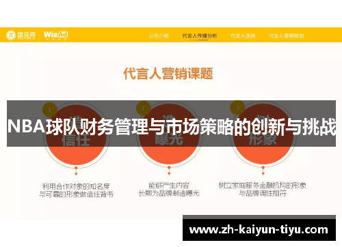 NBA球队财务管理与市场策略的创新与挑战